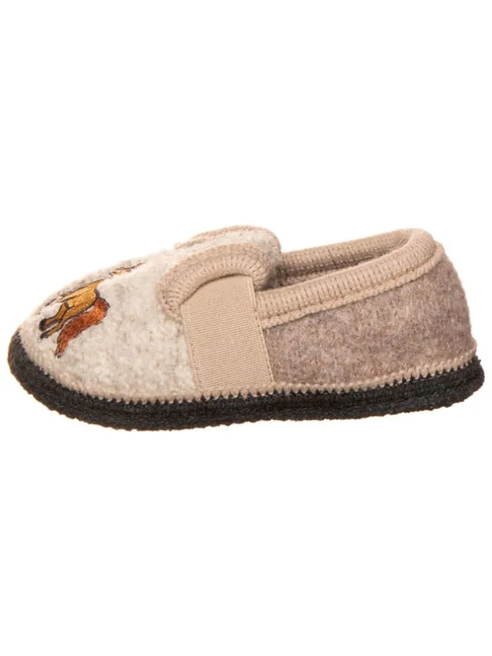 Pantoffels "Bobby Pferdchen" beige