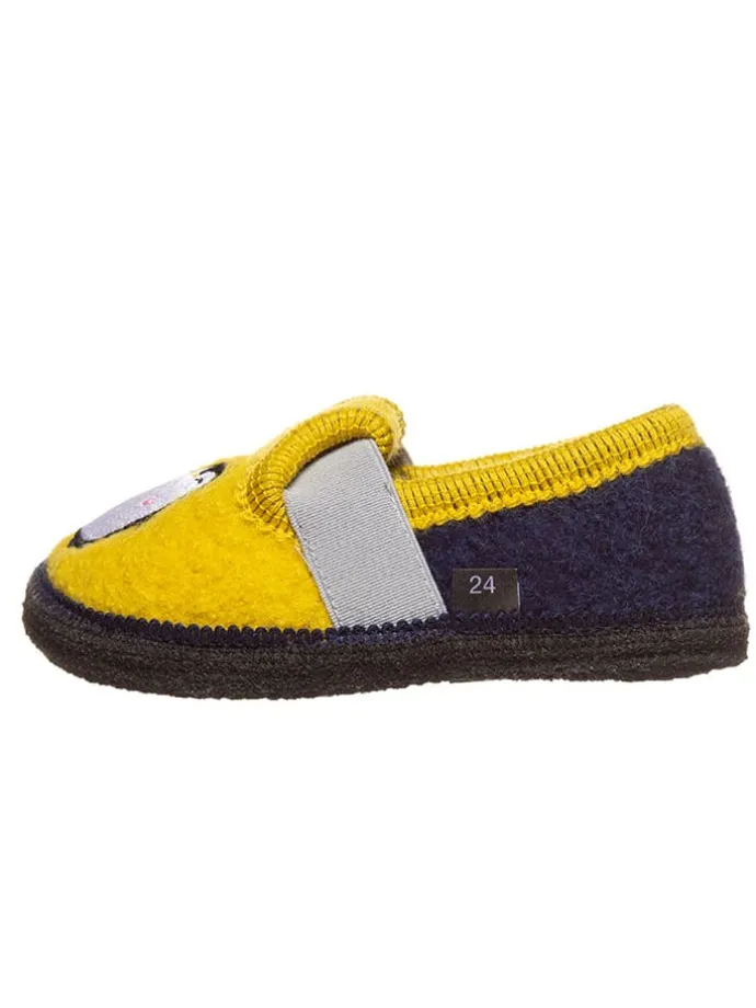 Pantoffels "Bobby Pinguin" geel