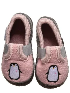 Pantoffels "Bobby Pinguin" lichtroze