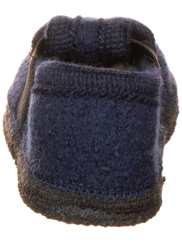 Pantoffels "Bobby Teddy" donkerblauw