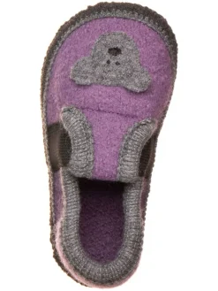 Pantoffels "Bobby Teddy" paars