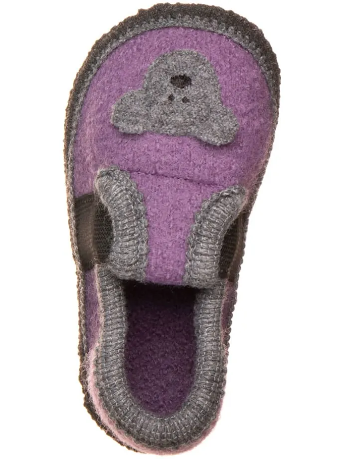Pantoffels "Bobby Teddy" paars