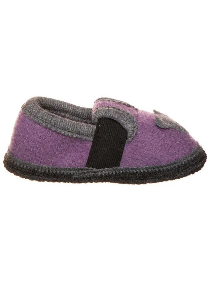 Pantoffels "Bobby Teddy" paars
