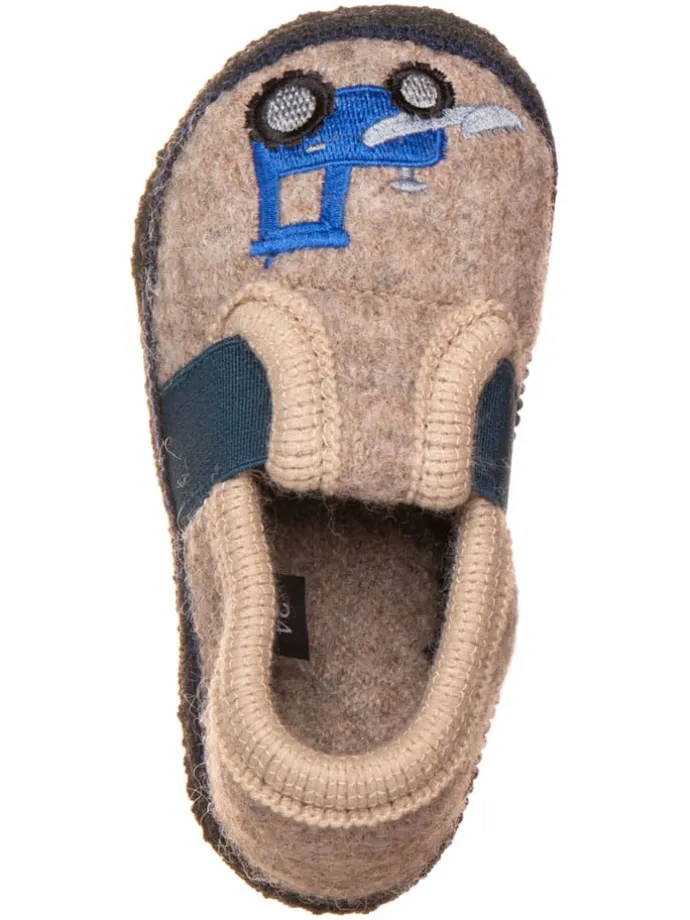Pantoffels "Bobby Traktor" beige