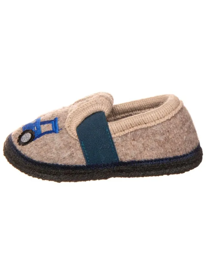 Pantoffels "Bobby Traktor" beige