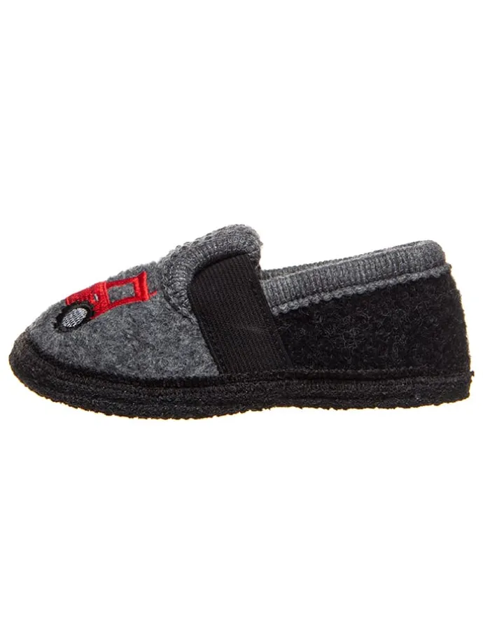 Pantoffels "Bobby Traktor" grijs