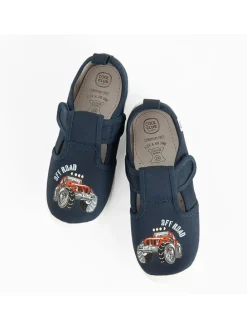 Pantoffels donkerblauw