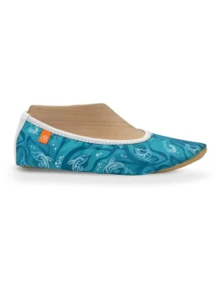 Pantoffels "Happy" blauw