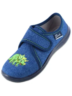 Pantoffels "Happy Dino" blauw