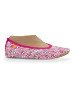 Pantoffels "Happy" lichtroze
