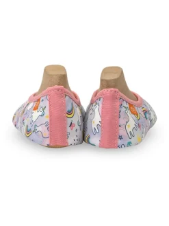 Pantoffels "Happy" paars