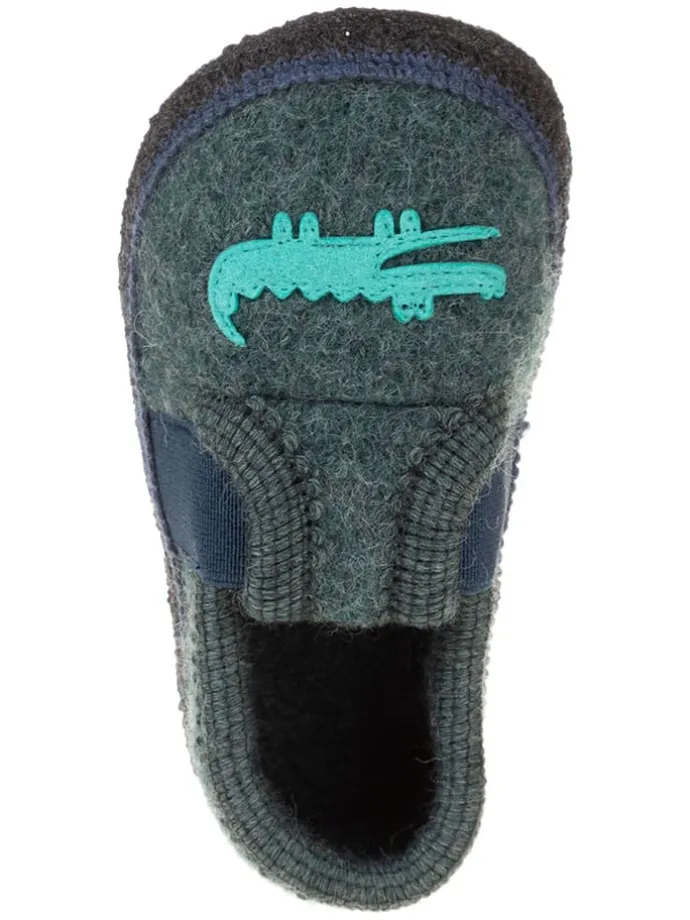 Pantoffels "Krokodil" turquoise
