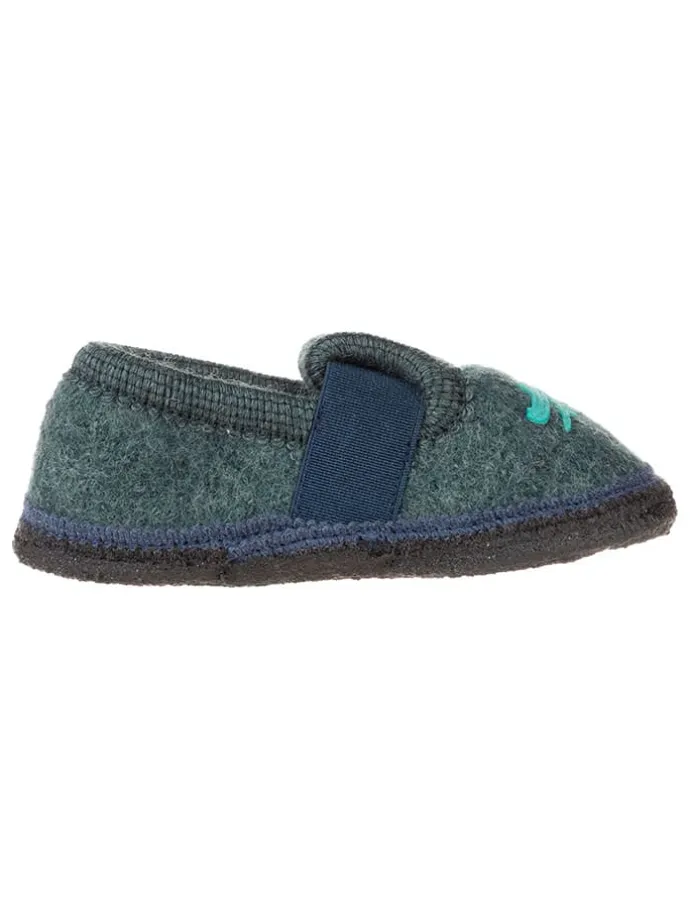 Pantoffels "Krokodil" turquoise