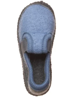 Pantoffels lichtblauw/grijs