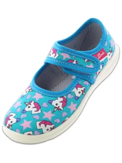 Pantoffels "Unicorn" turquoise