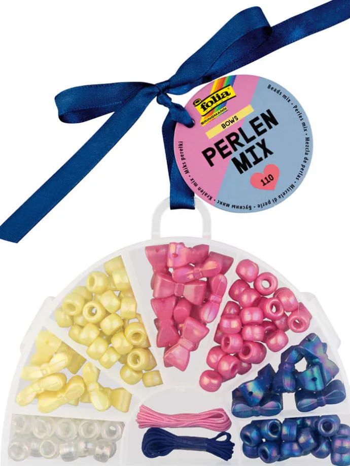 Parelmix 'BOWS'' meerkleurig
