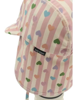 Pet met nekbescherming beige/lichtroze