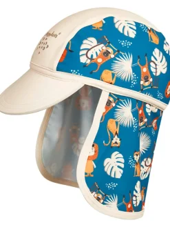 Pet met nekbescherming blauw/meerkleurig