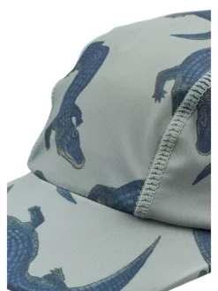 Pet met nekbescherming grijs/donkerblauw