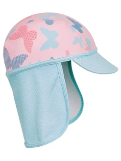 Pet met nekbescherming turquoise/lichtroze
