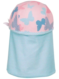 Pet met nekbescherming turquoise/lichtroze
