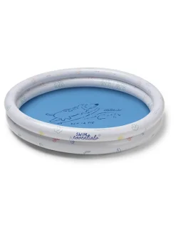 Pierenbadje "Surfer" blauw/grijs - Ø 100 cm