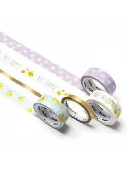 Plakband "Bees" meerkleurig - 4x 5 m