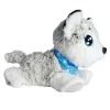Pluchen dier "Happy Husky" grijs - vanaf 3 jaar