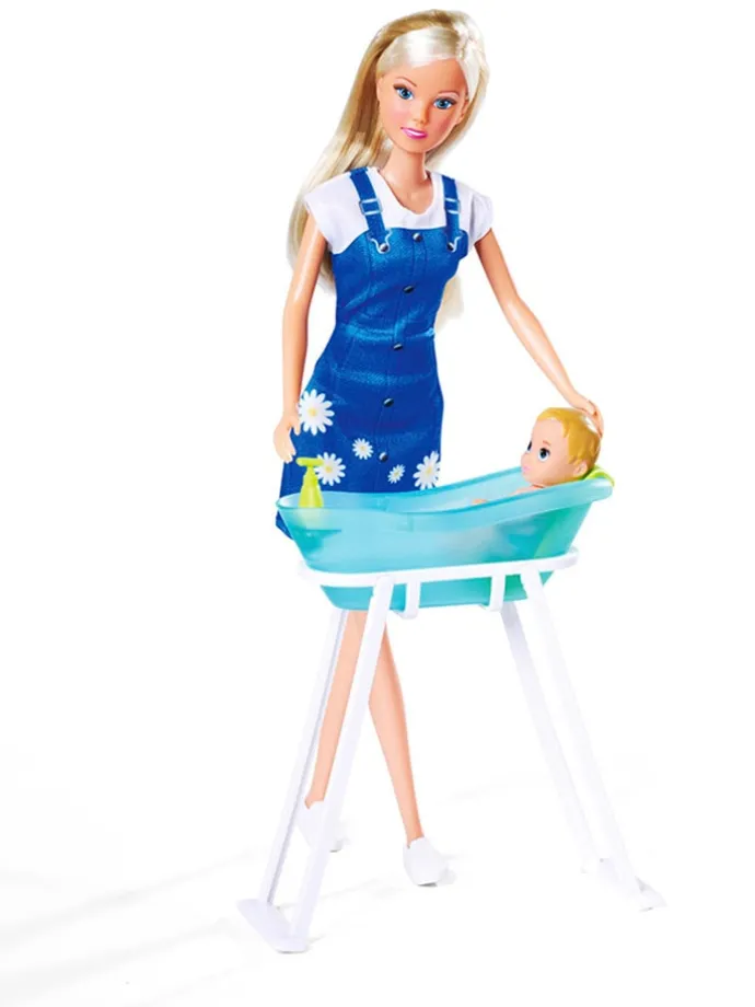 Pop "Baby Bath" met baby en accessoires - vanaf 3 jaar