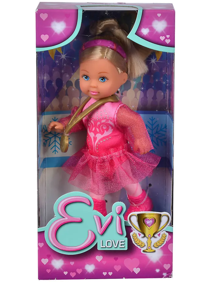 Pop "Evi Ice Skating" met accessoires - vanaf 3 jaar