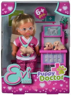 Pop "Evi Puppy Doctor" met accessoires - vanaf 3 jaar