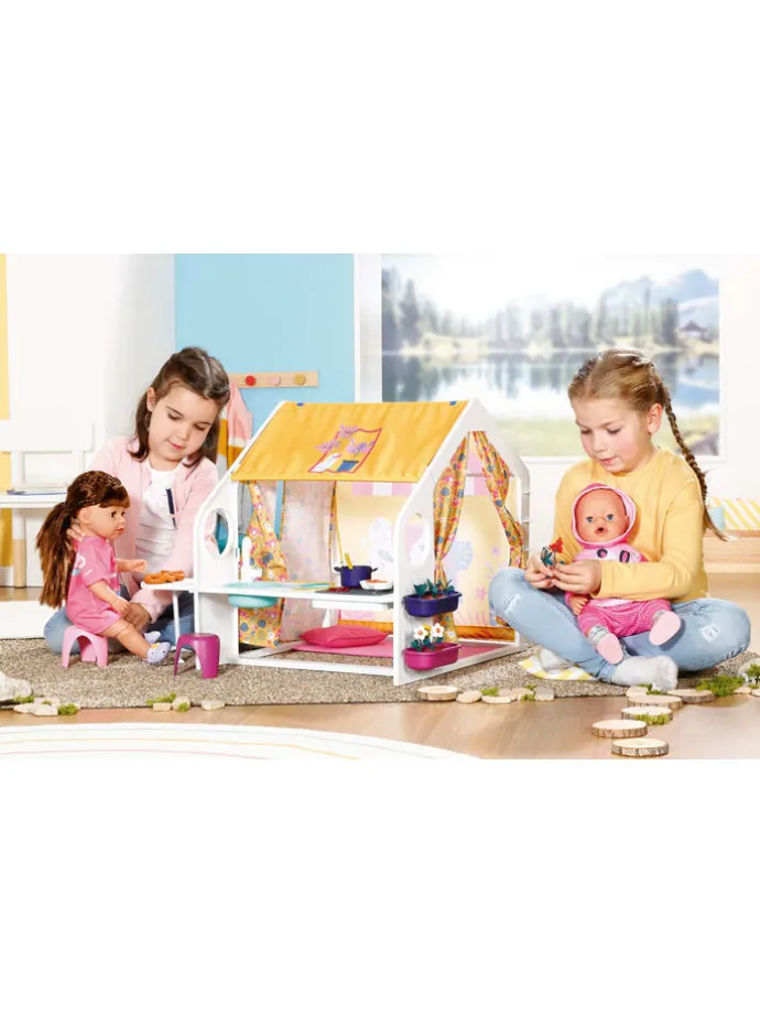 Poppenhuis "BABY born Weekend House" geel - vanaf 3 jaar