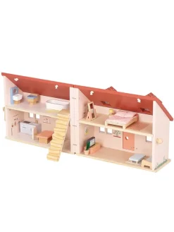 Poppenhuis met meubels - vanaf 3 jaar