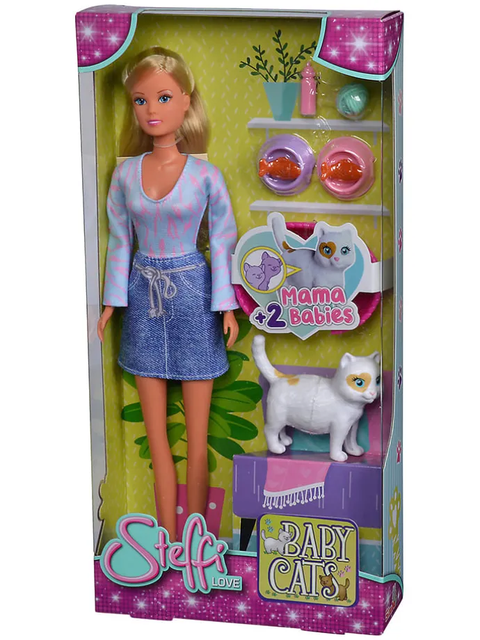 Pop "Steffi Baby Cats" met accessoires - vanaf 3 jaar