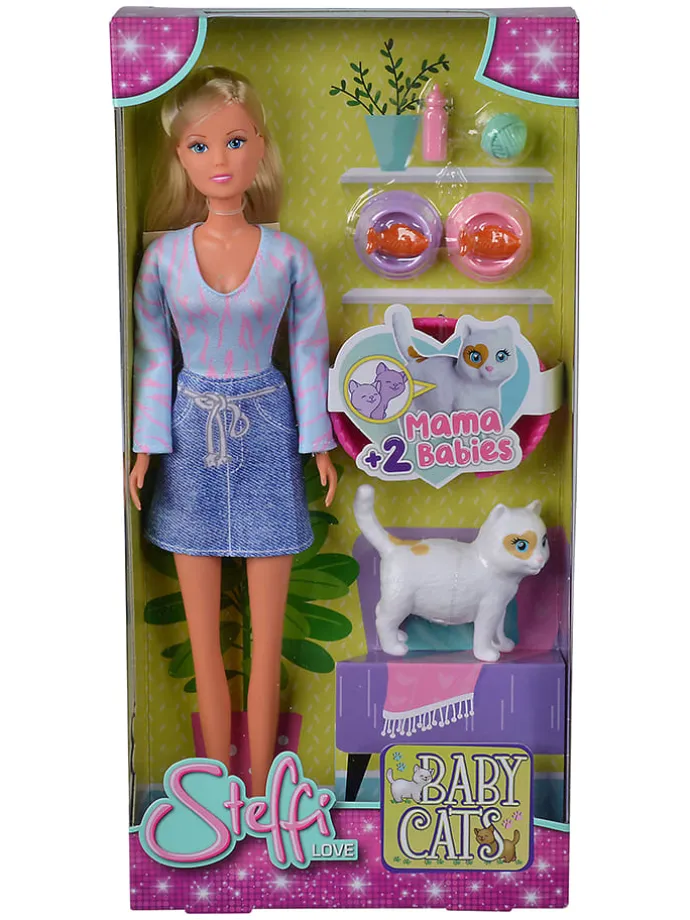 Pop "Steffi Baby Cats" met accessoires - vanaf 3 jaar
