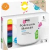 Porseleinmarkers "Junior" - 5 stuks - vanaf 3 jaar