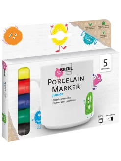 Porseleinmarkers "Junior" - 5 stuks - vanaf 3 jaar