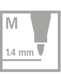 Premium metallic-viltstiften "STABILO Pen 68 - Metallic" - 8 stuks