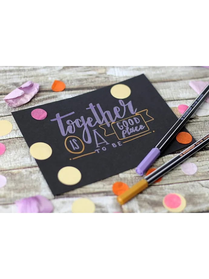 Premium metallic-viltstiften "STABILO Pen 68 - Metallic" - 8 stuks