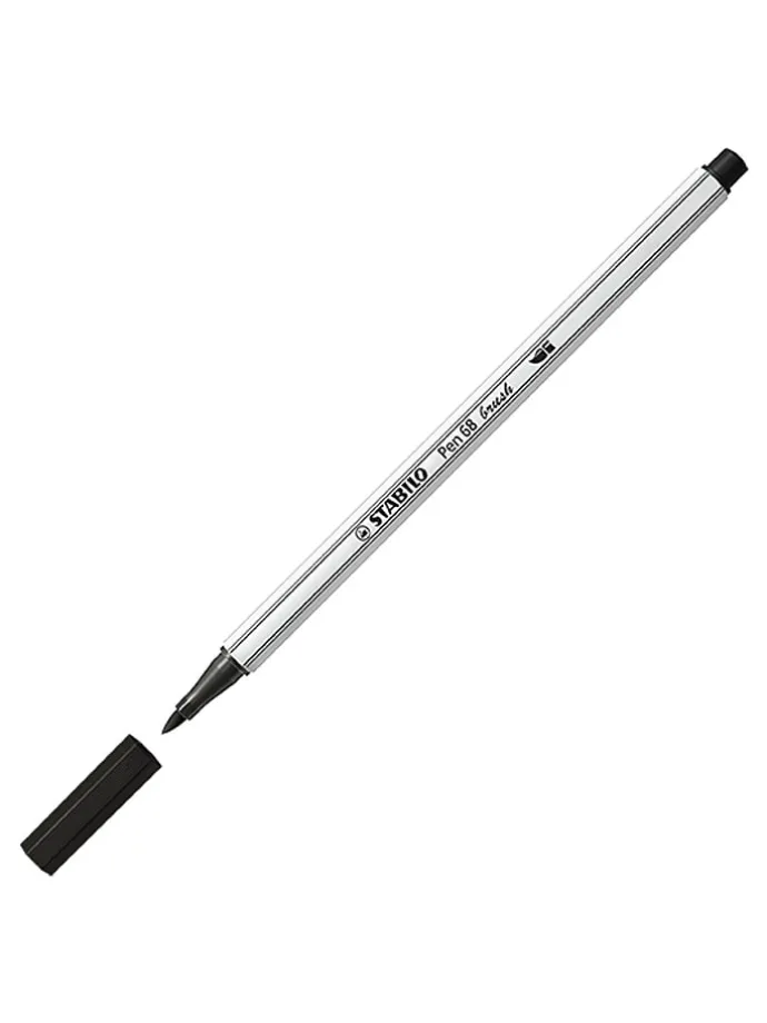 Premium viltstiften met penseelpunt "STABILO Pen 68 Brush" - 20 stuks