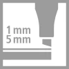 Premium viltstiften "STABILO Pen 68 MAX ARTY" - 20 stuks