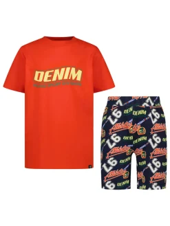 Pyama rood/donkerblauw