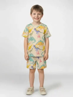 Pyjama beige/meerkleurig