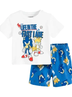 Pyjama blauw/wit