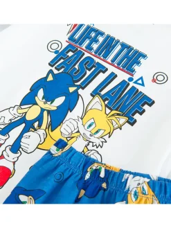 Pyjama blauw/wit