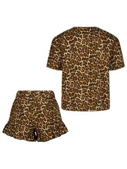 Pyjama bruin/zwart