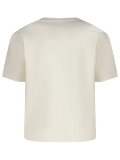 Pyjama crème/donkerblauw