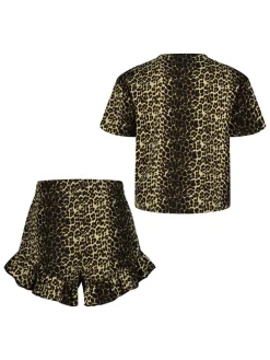 Pyjama "Waranda" beige/zwart