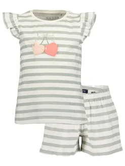Pyjama wit/groen