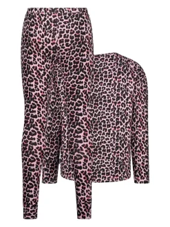 Pyjama zwart/lichtroze